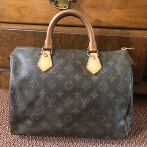 AUTH Louis Vuitton Monogram Speedy 30
